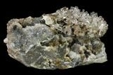 Transparent Columnar Calcite Crystal Cluster on Quartz - China #164006-4